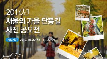 2016년 서울의 가을 단풍길 사진 공모전